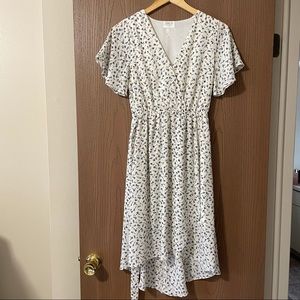 Marshall’s white floral dress
